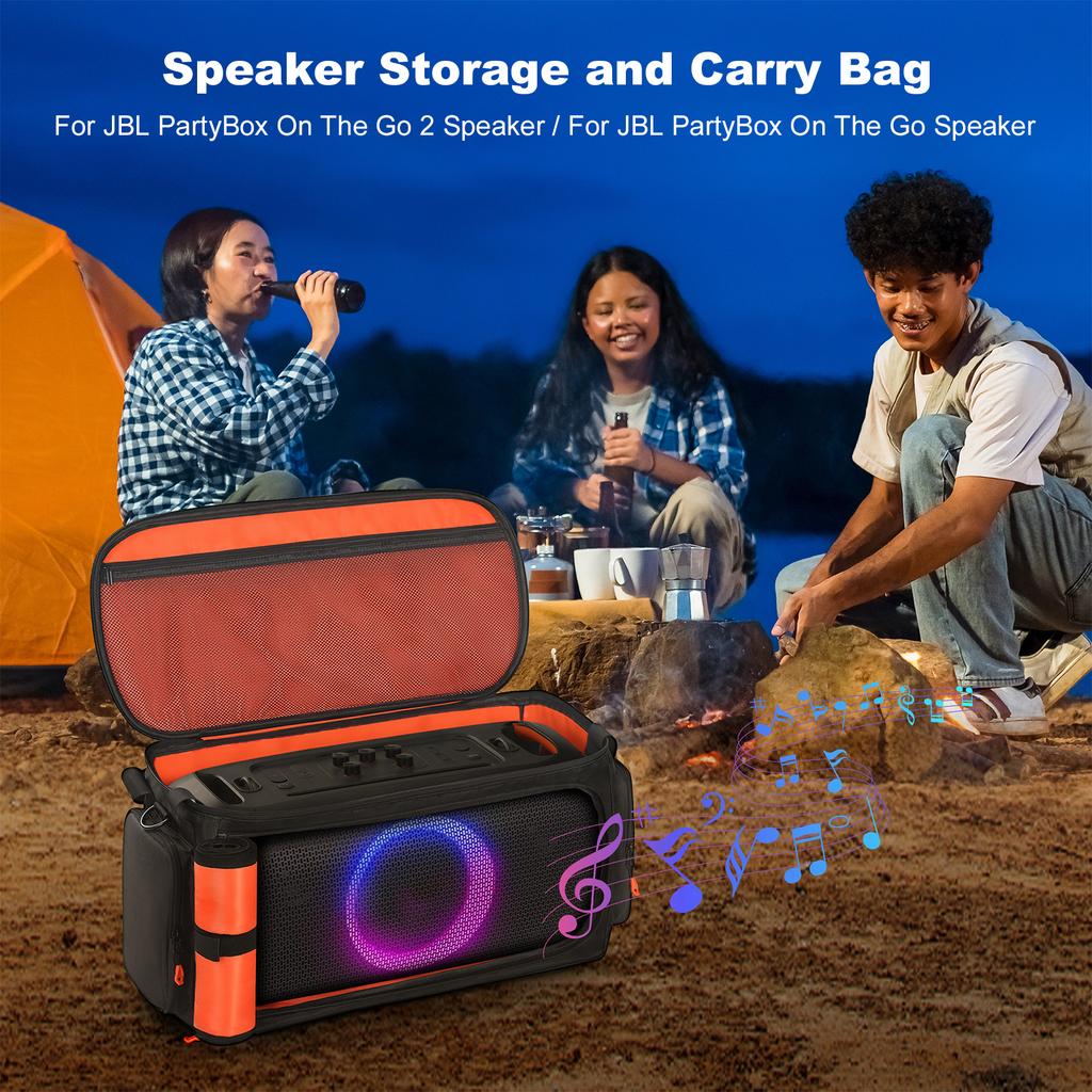 Carrying Case with Shoulder Strap Portable Speaker Carry Tote Bag for JBL PartyBox On The Go2 Portable Party Speaker