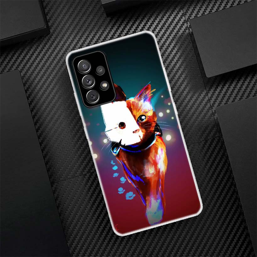Stray Cat Game Phone Case For Samsung Galaxy A56 A55 A54 A53 A17 A16 A15 A14 A13 A36 A35 A34 A33 A26 A25 A24 A23 A05S A04S Galax