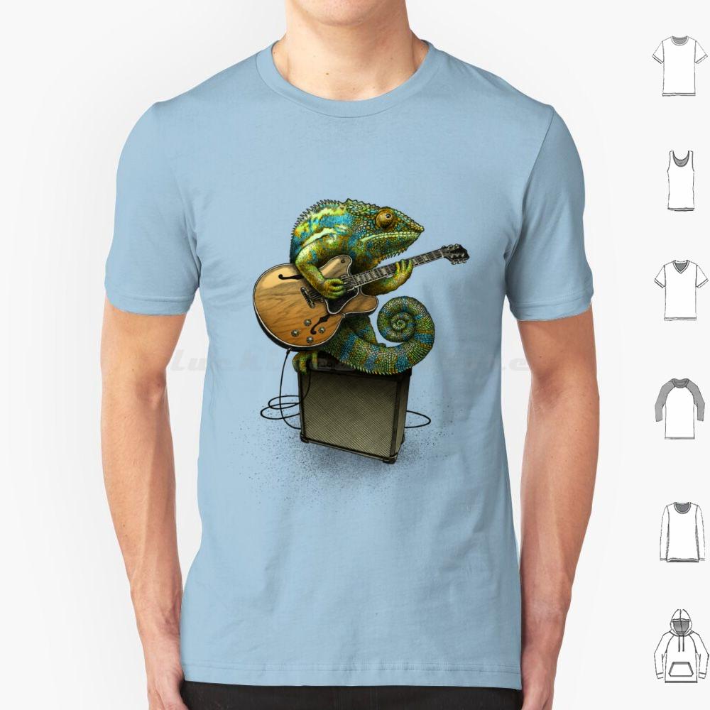 Chameleon Plays The Blues Plus A Few Other Colors Essential T Shirt Big Size 100 Cotton Chameleon Plays The Blues Plus A