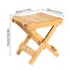 Log Color Folding Stool Square Shape Small Stool Stable Portable Seat  Camping Activity