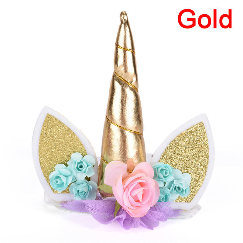 1 Stück Glitzer-Einhornhorn-Haarreif Kinder Einhorn-Party Haar-Accessoires Dekorativ