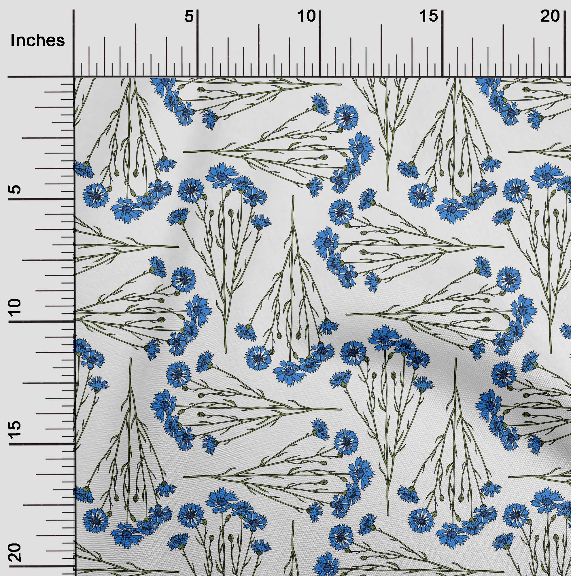 

oneOone Georgette Віскоза Dusty Pink Тканина з листям і квітами Квіткова швейна тканина у дворі Принт для шиття одягу своїми руками 42 дюйма 42 Inch Wide - Viscose Chiffon білий