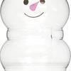10x Snowman Juice Bottles Christmas 500ml Clear for Climbing Camping Red