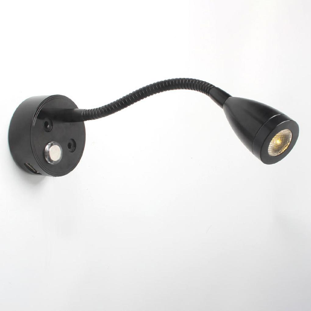 Black Led Reading Lamp Safe To Long-lasting Versatile Wide-angle Beam Led Reading Light Wall Light