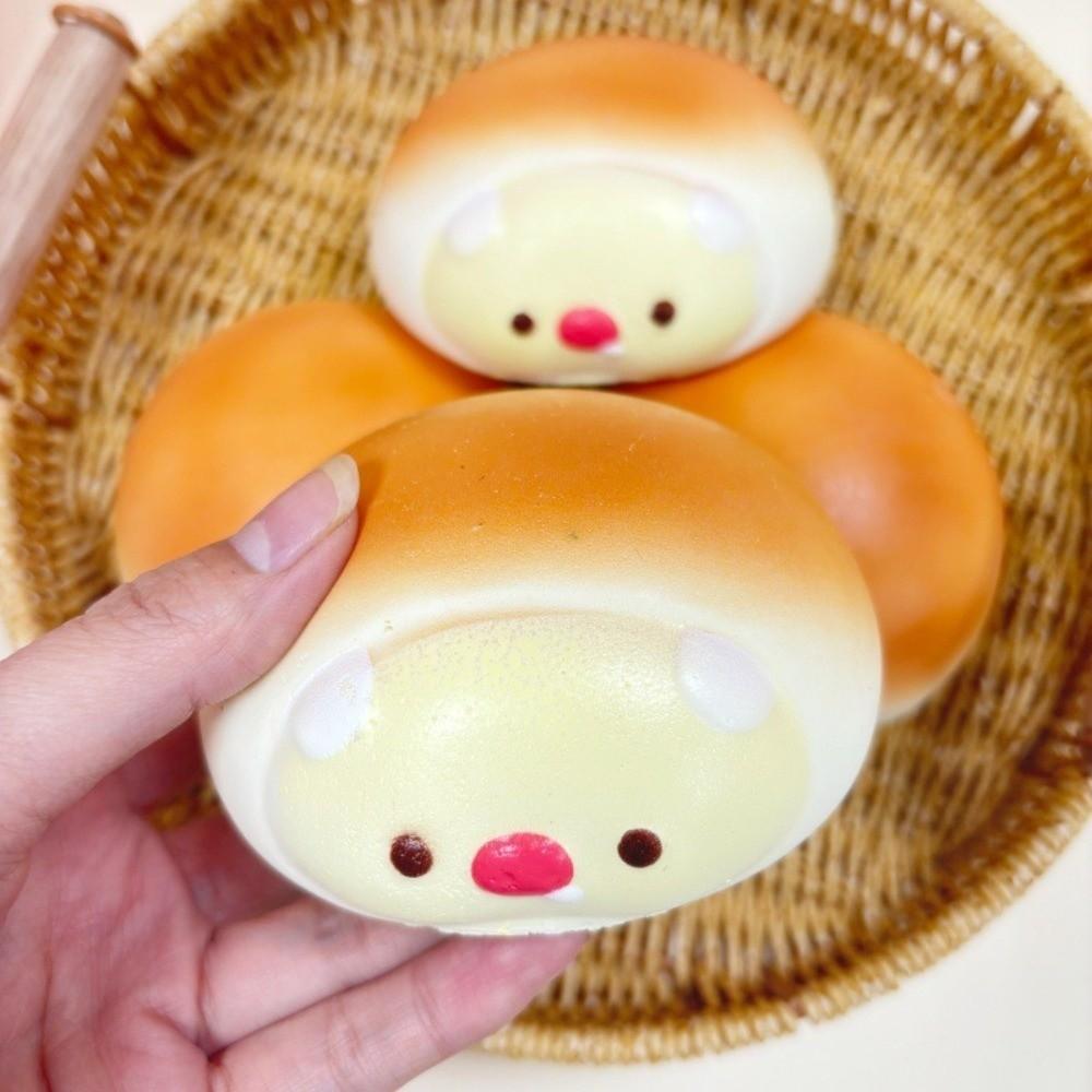 Slow Rebound Simulation Bread Pinch Photo Props Realistic Food Fidget Toy Party Gift