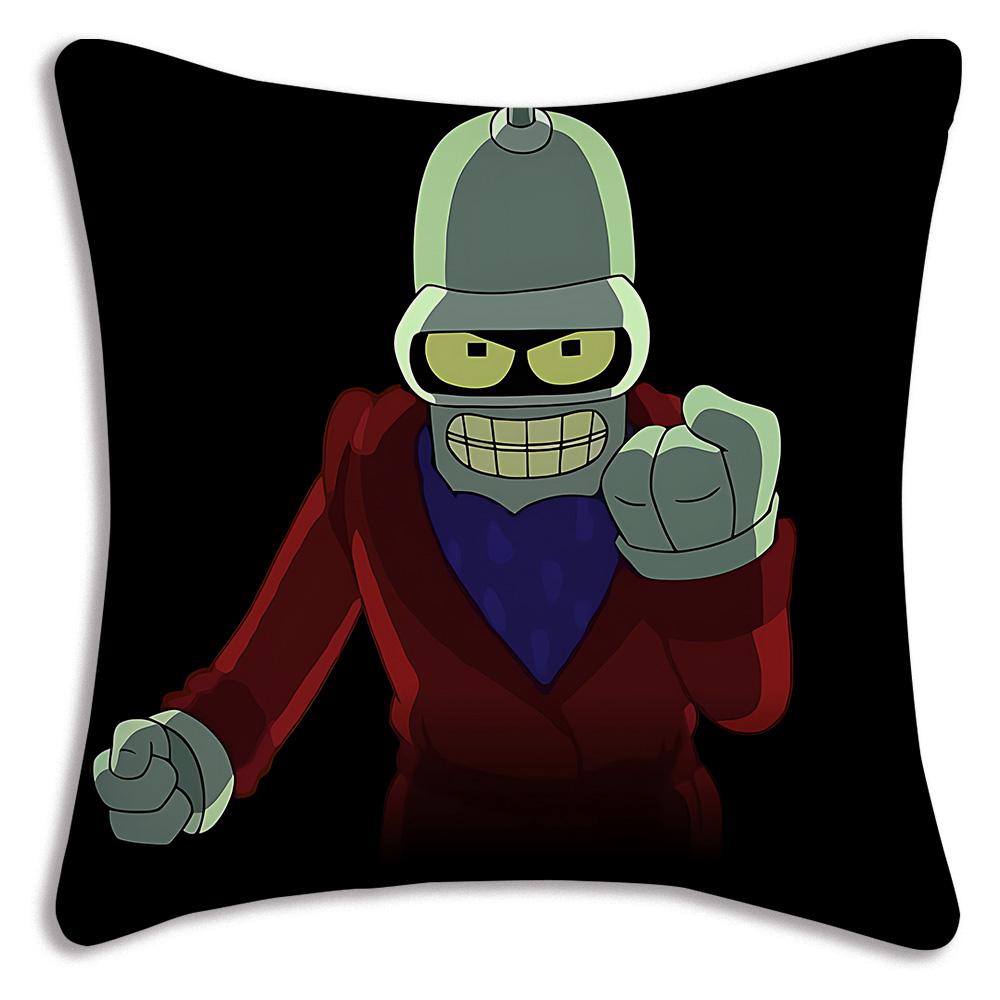 Classic movie F-Futuramas Pillow Covers Cartoon Sofa Decorative Home Double-sided Printing Short Plush Cute Cushion Cover