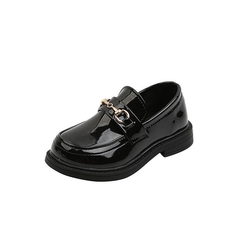 2024 Spring/Autumn Fashion: Girls' Leather Flat Shoes – British College Style