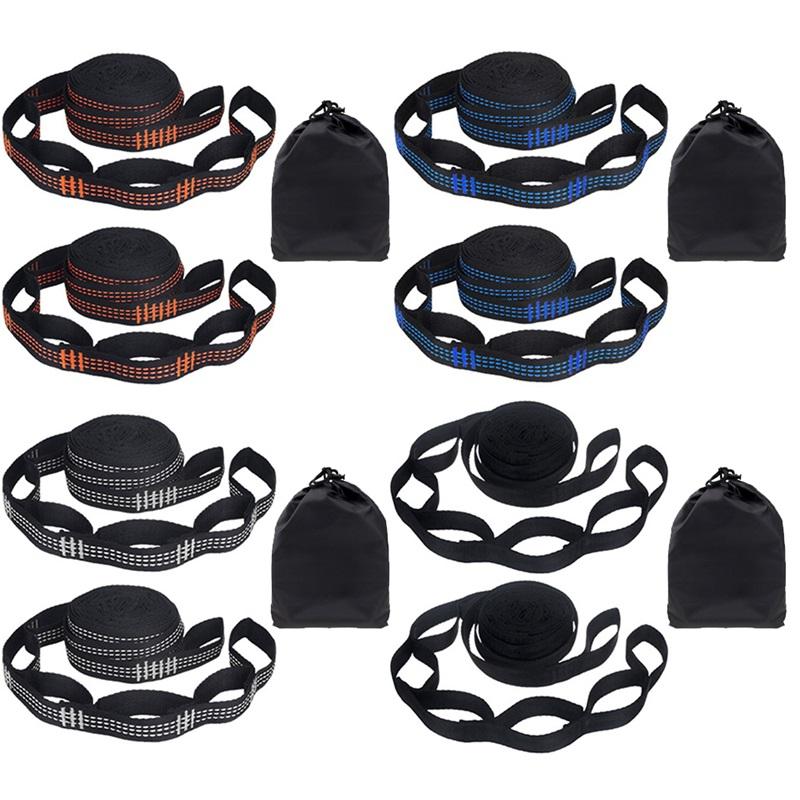 2Pcs Hammock Straps Special Reinforced Polyester Straps 5 Ring High Load-Bearing Barbed Outdoor Durable Wear Resistant Straps