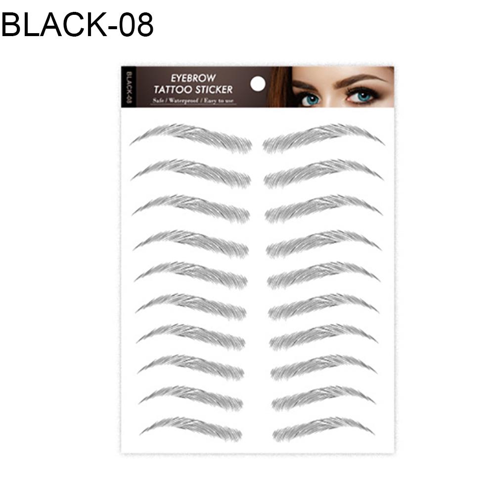 

6D долговечные водонепроницаемые переводные брови BLACK-08