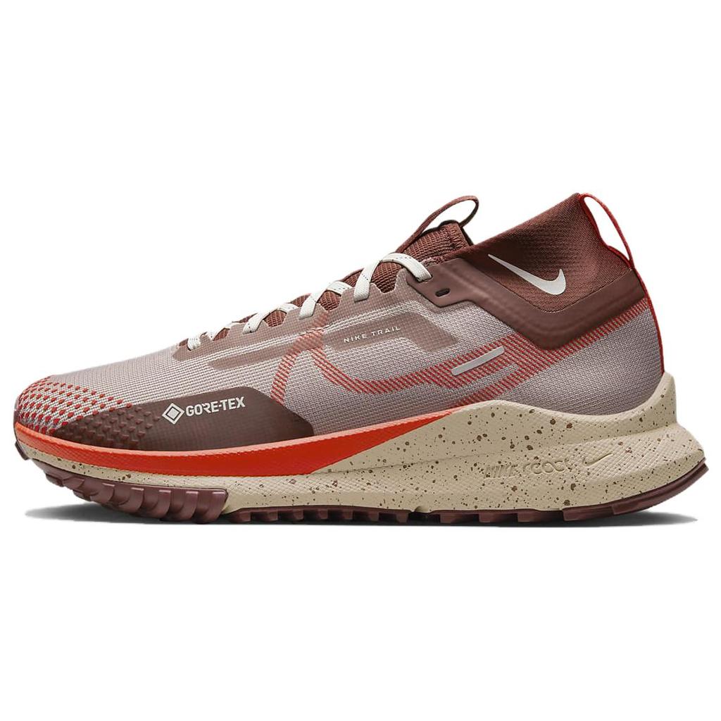 New Nike React Pegasus Trail 4 Gore Tex Diffused Taupe Dark Pony Sail Picante Red Women's DJ7929-200