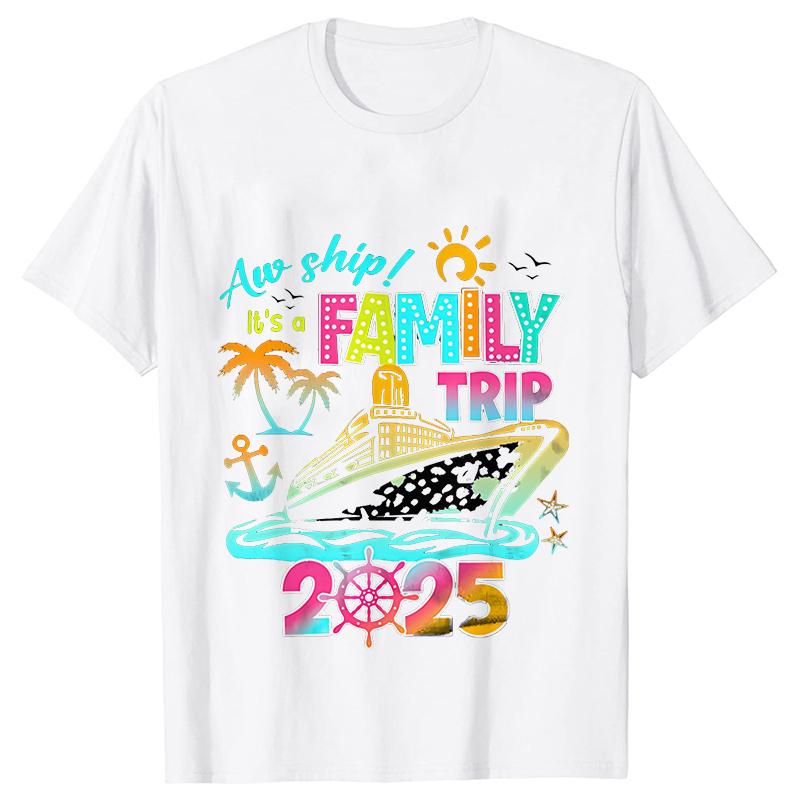 2025 Cruise Squad T-Shirts Family Siblings Adult Child Party Tops Vacation Tees Family Matching Shirt Cruise Squad Tshirt