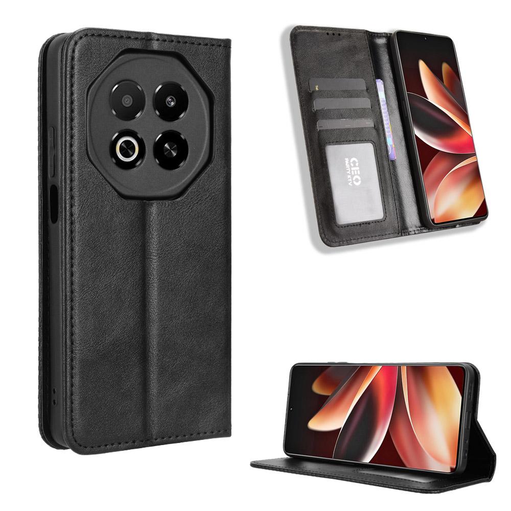 For Meizu Note 16 Leather Case Wallet Stand Retro Texture Phone Cover