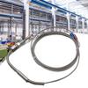 Type K Thermocouple 1/8 NPT K Type Thermocouple Exhaust Probe Temperature Sensor Glass Fiber Insulation Stainless Steel