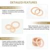 100-400PCS Copper Washer Gasket Nut And Bolt Set Flat Ring Seal Assortment Kit With Box M4/M5/M6/M8/M10/M12/M14 For Sump Plugs