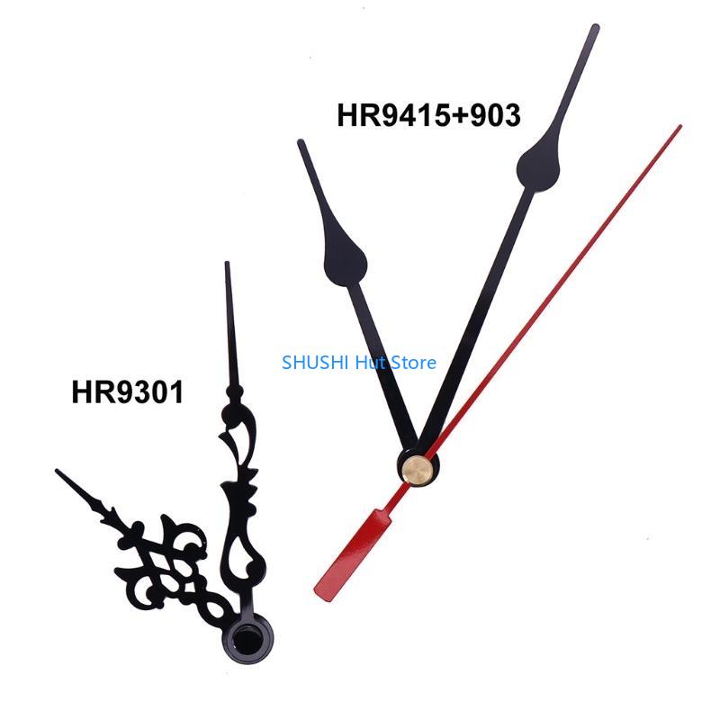 Mecanismo de Movimiento de Reloj de Eje Largo con 2 Pares de Manecillas Pieza de Repuesto DIY D57B