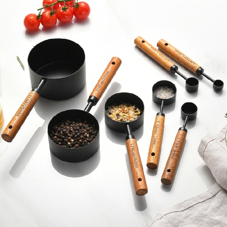 4Pcs Kitchen Measuring Utensils Easy to use Measuring Spoon with Handle Measuring Cup Cooking Measurement Accessories