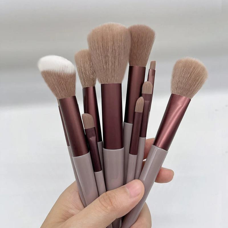 13 PCS Makeup Brushes Set Eye Shadow Foundation Women Cosmetic Brush Eyeshadow Blush Beauty Soft Tools Bag Makeup Brush Set