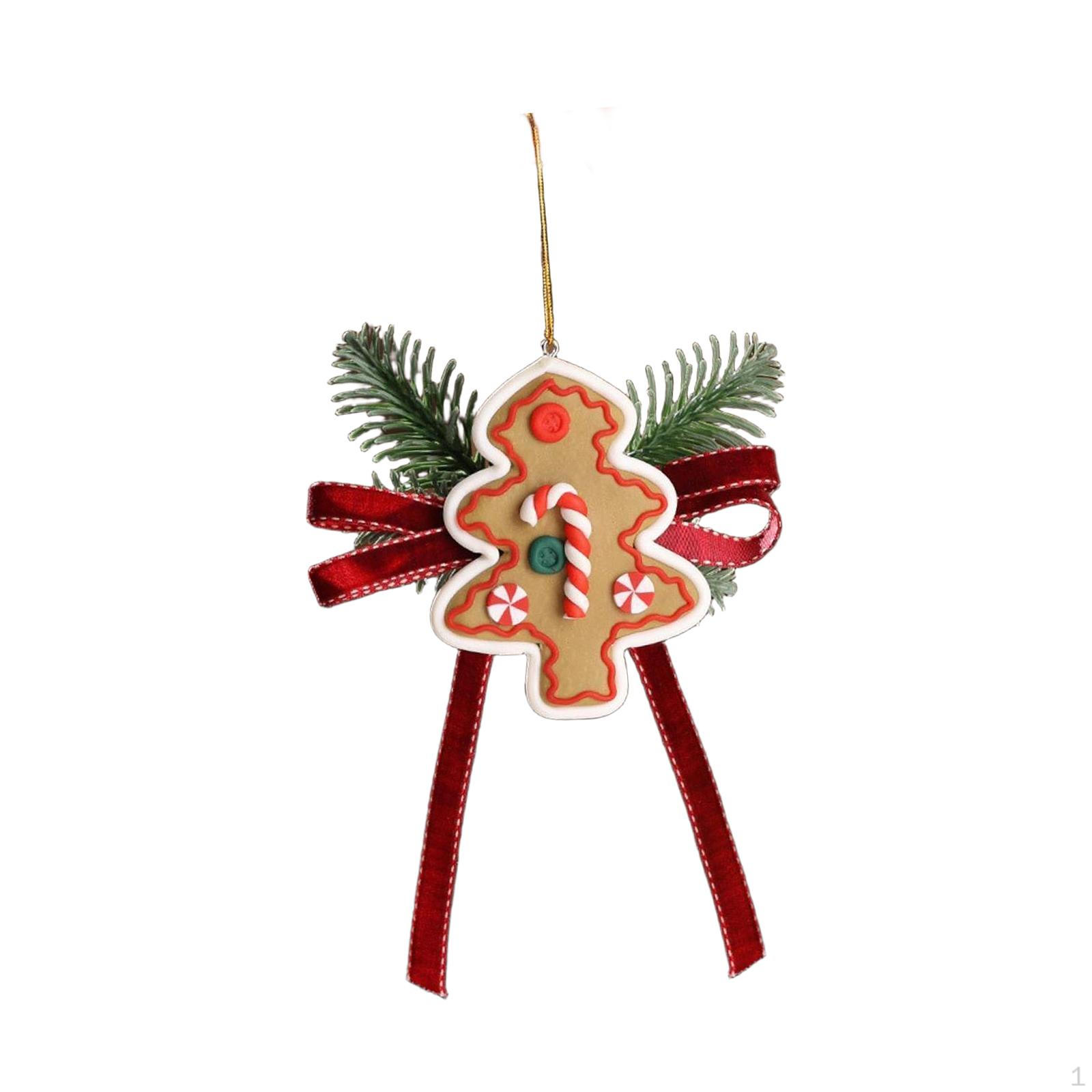 

Christmas Velvet Bow Ornament Hanging Pendant Decorative Lovely Rustic for Home Party Favors