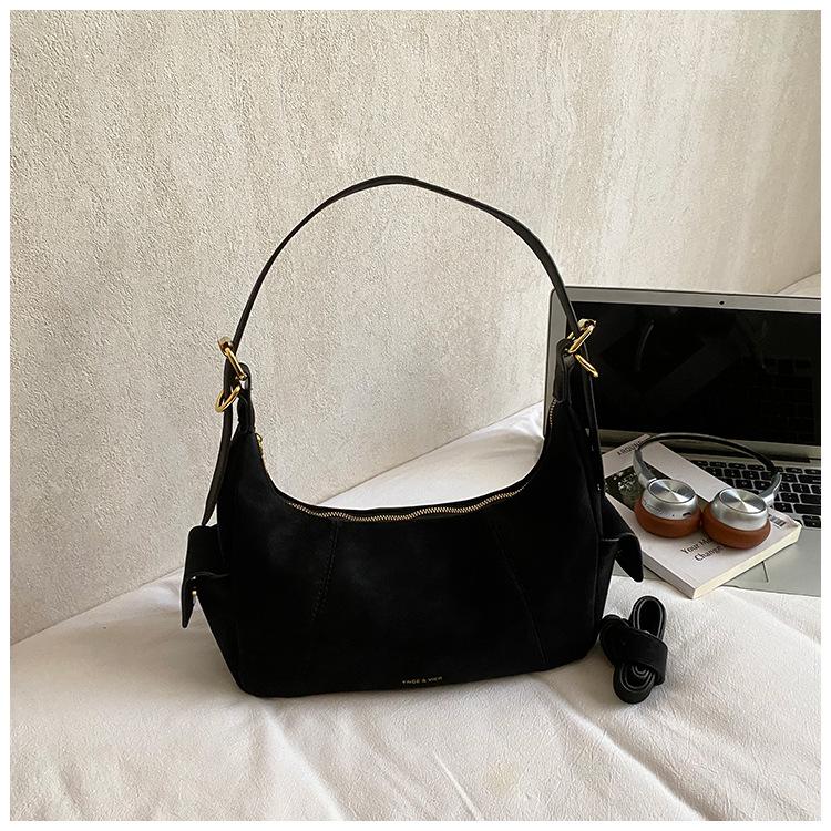 Стильная нишевая замшевая сумка женская зимняя городская сумка-мессенджер модная ретро сумка через плечо