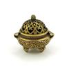 Creative Mini Aromatherapy Furnace, Home Indoor Zen Tea Ceremony Decor, Chinese Metal Three Legs Shape Small Incense Burner, 1Pc