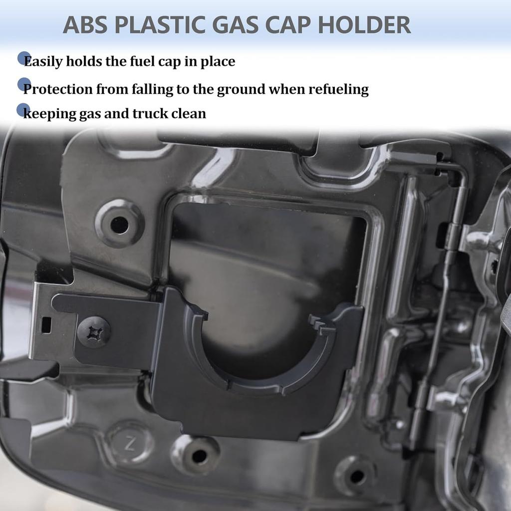 JDMCAR Gas Cap Holder Compatible with Toyota Tacoma Accessories 2016- Fuel Cap Holder, Durable Gas Cap Holder - Black