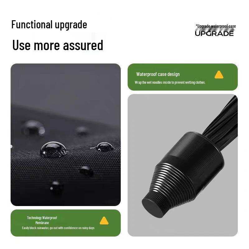 Doppelwandiger winddichter Golfschirm - Extra großer automatischer wasserdichter Schirm mit Hülle für zwei Personen