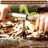 Tragbare Outdoor-Überlebens-Holzbearbeitungswerkzeuge Bohrer Bohrspitzen Bushcraft Siedler Handbohrer Stanzwerkzeug für Camping Outdoor Wandern.