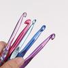 5PC/SET Flower Printed Thick Crochet Hook Tool, Colorful Fashion Weaving Tool for DIY Knitting Sweaters, Scarves, Blankets