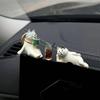 Милые расслабленные кошки смола украшения для автомобиля