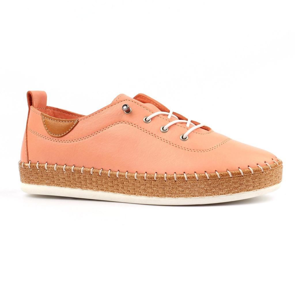 Lunar Womens/Ladies Evie Leather Plimsolls