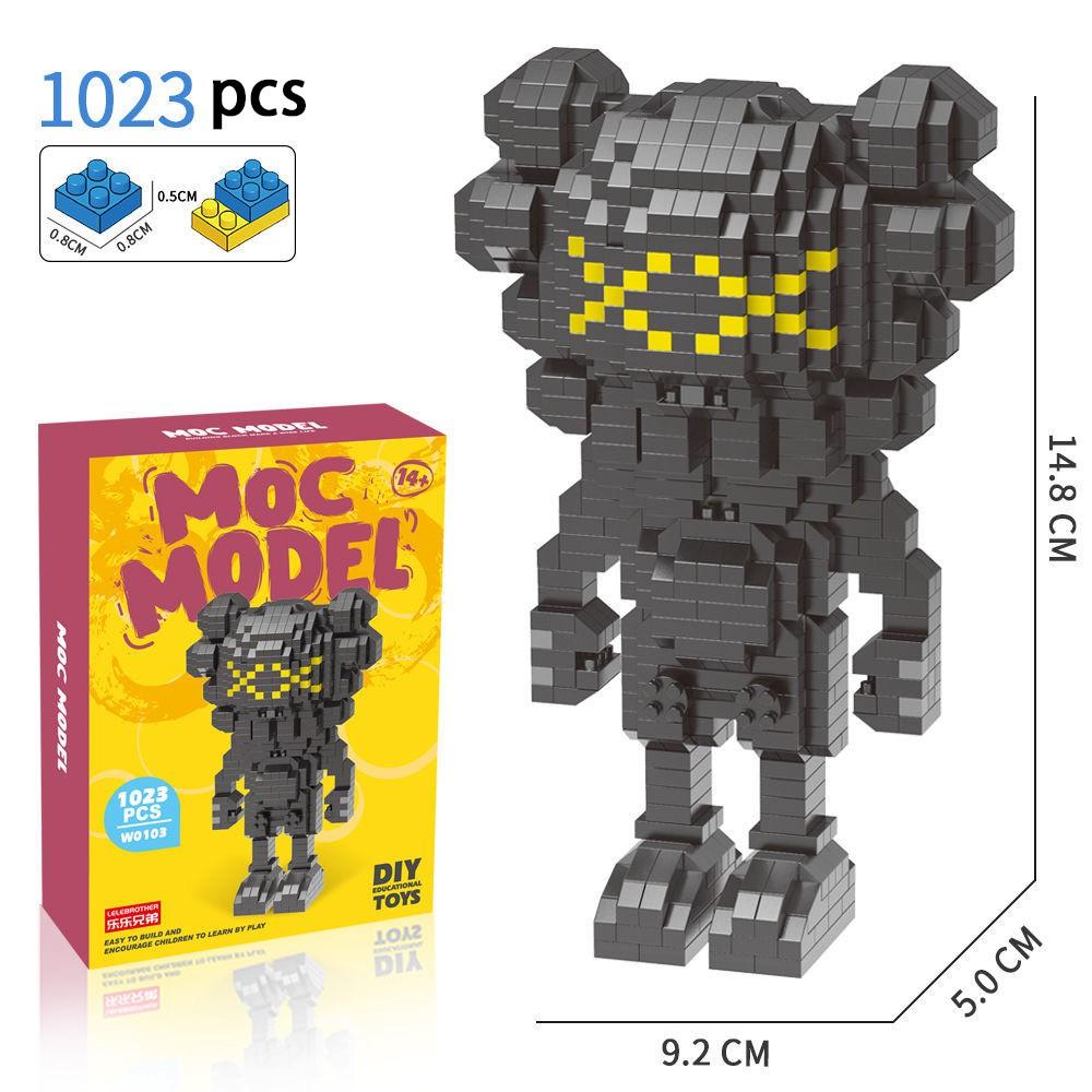 [Spot] micro diamond building blocks small particles assembled adult three-dimensional high difficulty cartoon model birthday gift toy set