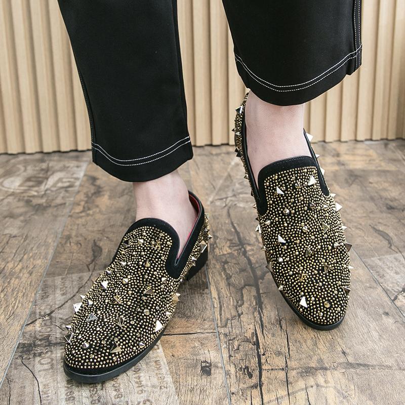 Fashion Size 38- Fashionable Men Le Fu Shoes Men One Step Casual Comfort Brand Leather Shoes Men Gentlemen's Banquet Shoes