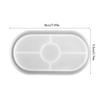 DIY Oval Mould Soft Flexible Jewelry Tray Mold for Office Home Decoration