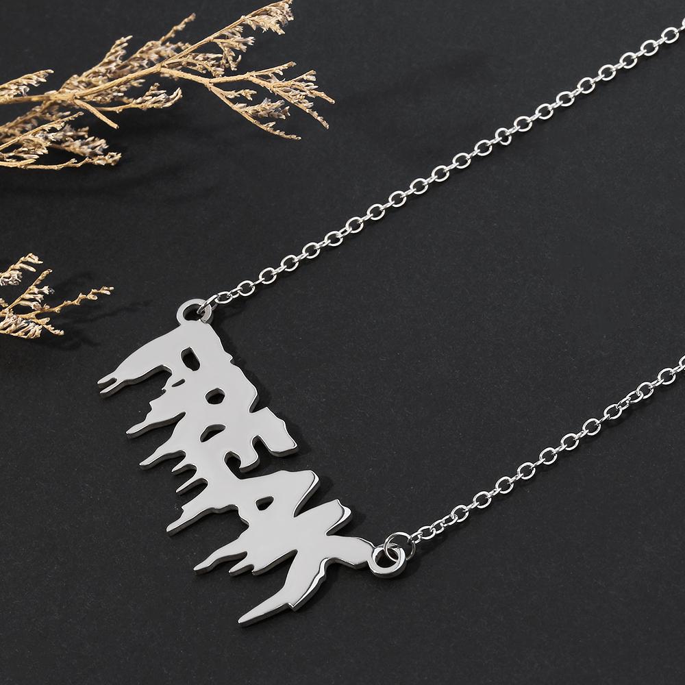 Buy Exaggerated English Letter Freak Acrylic Pendant Necklace For Women Men Fashion Unisex Hiphop Cool Punk Necklace At Affordable Prices Free Shipping Real Reviews With Photos Joom