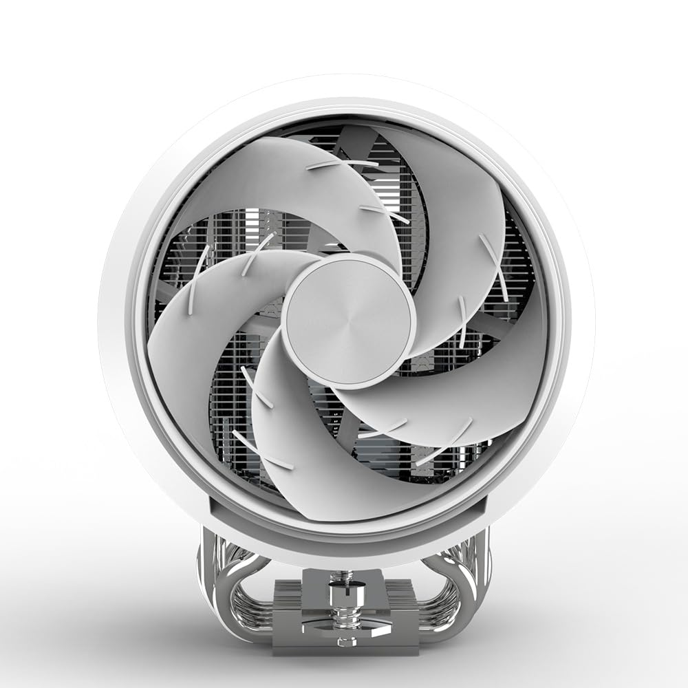 Zalman ZET5 WHITE ARGB 120mm Fan Dual Tower CPU Cooler FN2607 Air-Cooled