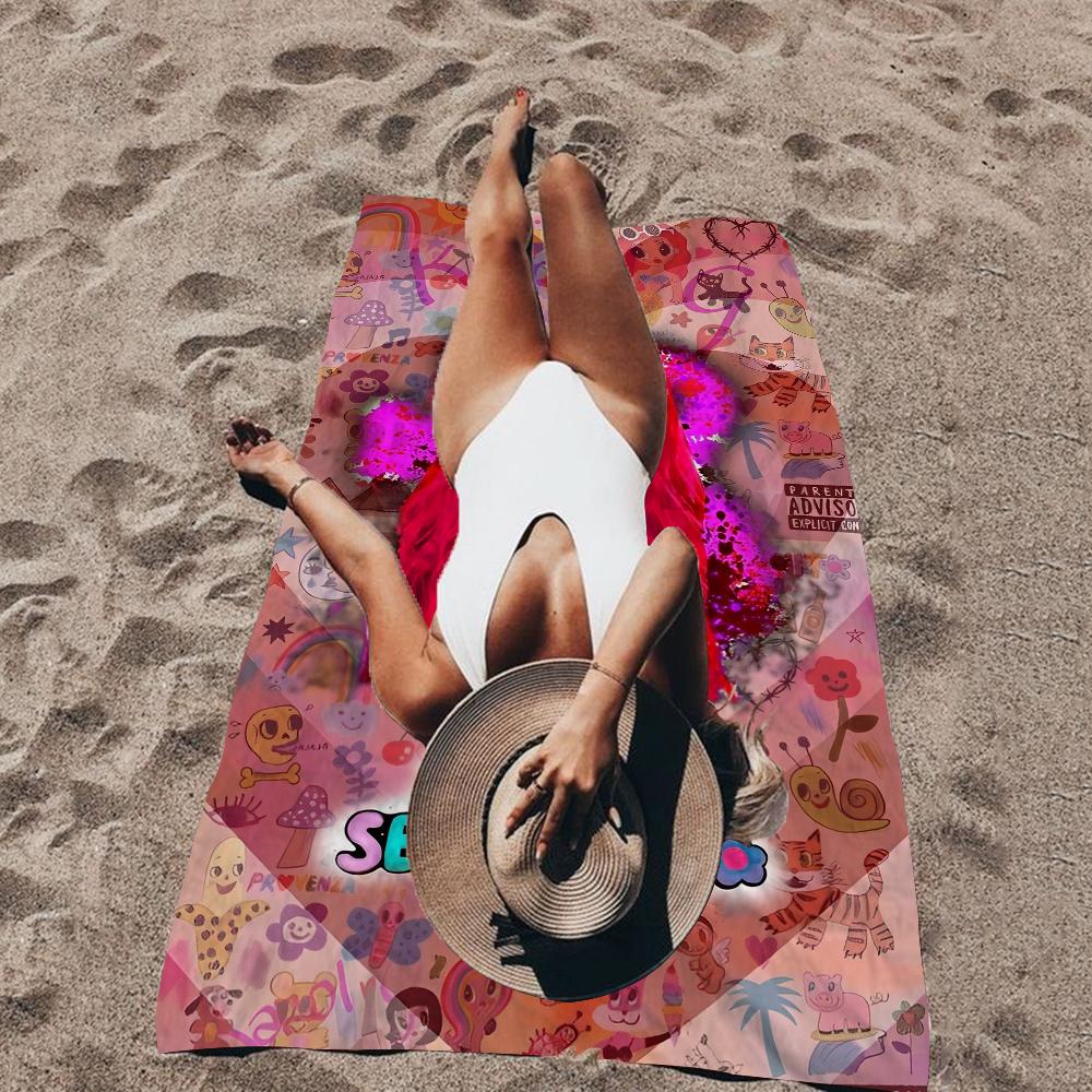Karol g Manana Sera Bonito Beach Towels Shower Towel Sauna Travel Spa Microfiber Quick Dry Gym Accessories Cute Room Decor