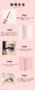 KIKOSA Hot Eyelash Curler with Stainless Steel Heating Fast 3 Temperature Detachable Brush Head Screw-in Tube, Preheating, Type-C Rechargeable,