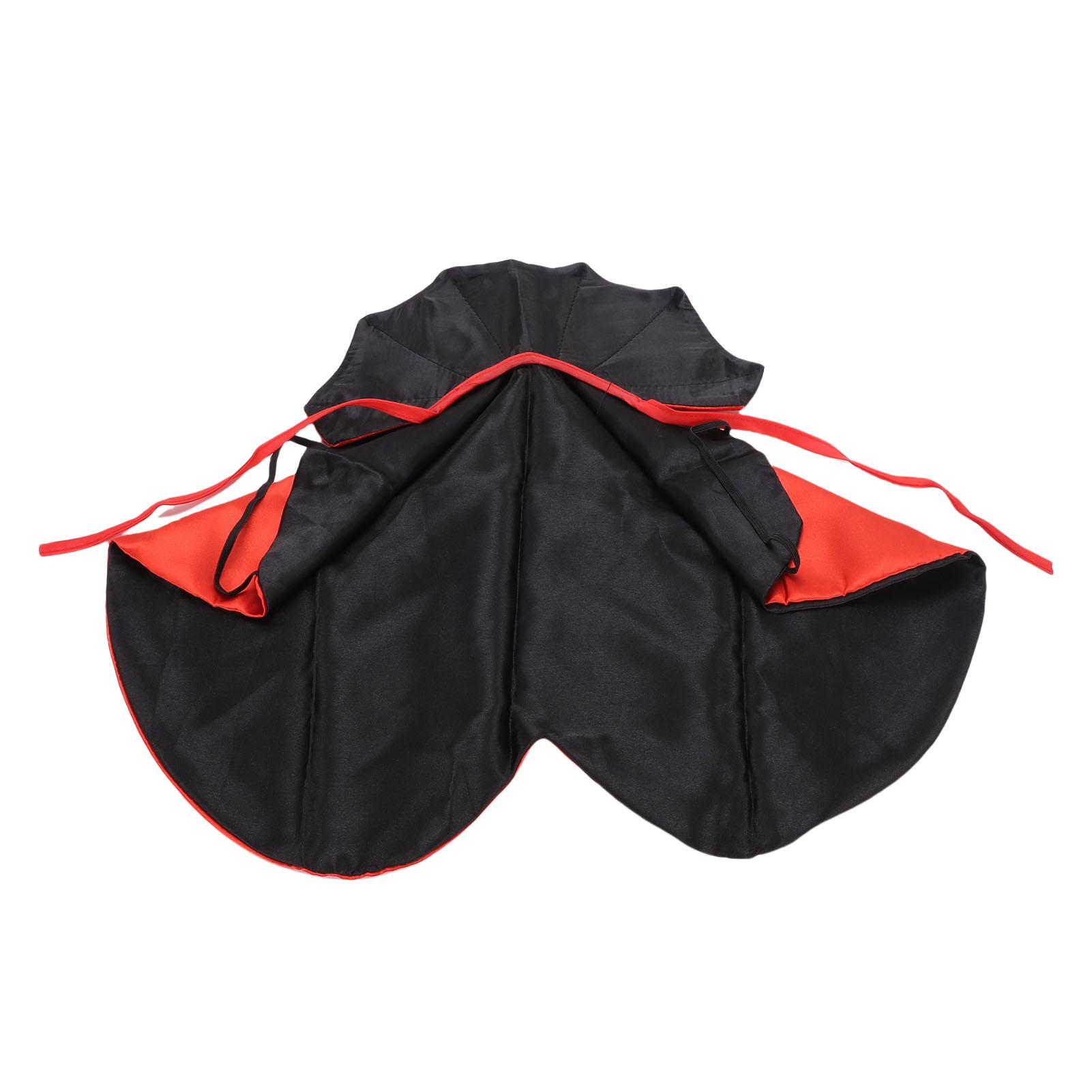 Pet Costume Cape Red Black Reversible Dog Cat Cloak Funny Cosplay Costumes Outfit for Party Cosplay Photo Prop