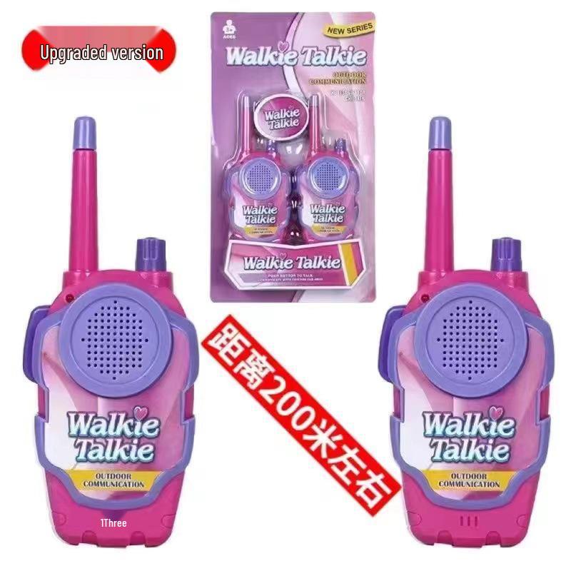 2-Pack Children's Mini Walkie Talkie Toy for Parent-Child Interaction, Indoor & Outdoor Play