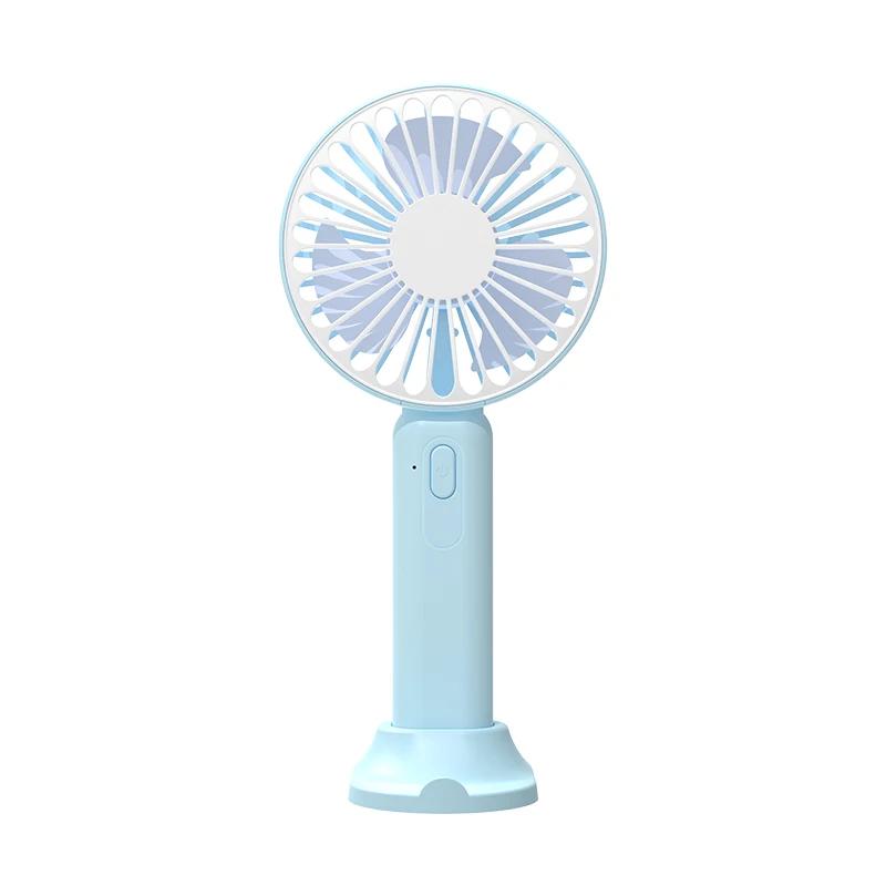 Summer Mini Fan 3 Gears 2 in 1 Handheld Fan With Phone Stand For All Smart Phones Office Outdoor Traveling Rechargeable Fan