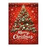 Santa Claus Christmas Garden Flag Single-sided Printing Elk Snowman House Yard Flag Large Banner Outdoor Decoration