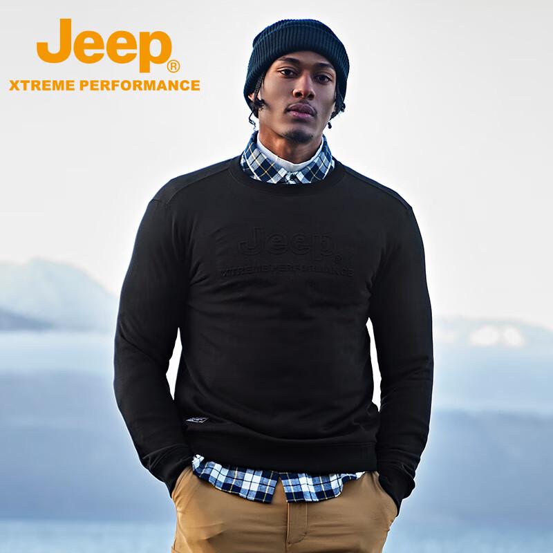 Jeep Unisex Warm Fleece Pullover Sweatshirt
