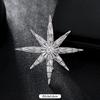High-end crystal temperament brooch female swan snowflake luxury atmospheric brooch sweater pin suit trendy accessories