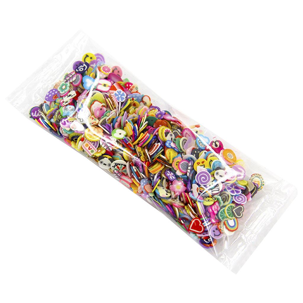 1000Pcs 3D Tiny Mixed Shapes Animal Love Heart Feather Ties Cake Stars for Butterfly Fruit Leaf Clay Resin Fillings Set