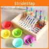 Educational Bead Wooden Clipper Toy Toddlers Fine Motor Color Skills Development
