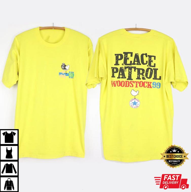Винтажная футболка 1999 года Woodstock Peace Patrol Best L