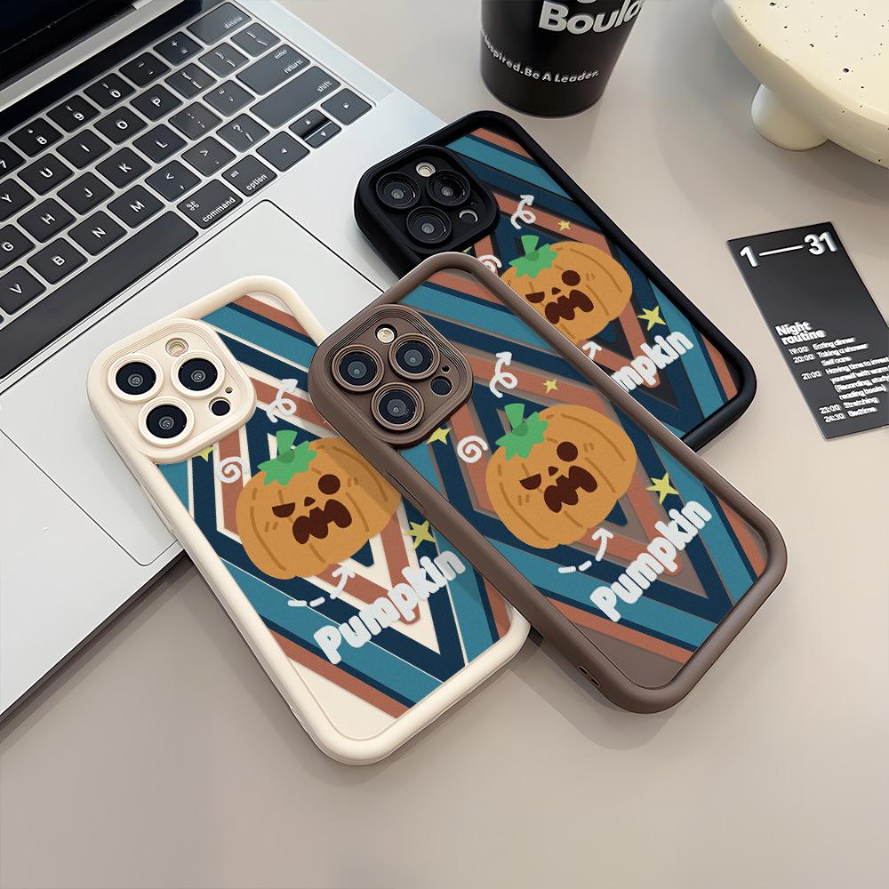 Custom Halloween Pumpkin Ghost iPhone 17 Pro Max Case: Frosted, Anti-Fall