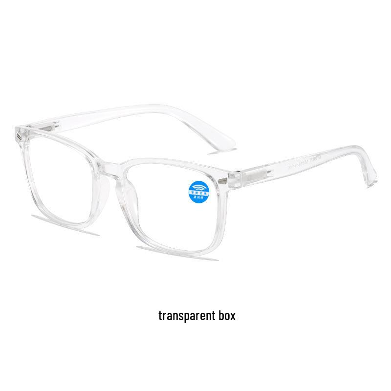 Men's Retro Anti-Blue Light Auto-Adjusting Diopter Reading Glasses - HD Fashion with Spring Hinges