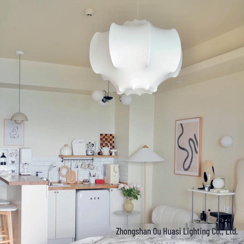Nordic Minimalist Italian Silk Pendant Lamp for Living Room, Dining Room, Bedroom, and Villa