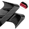 Front Rear Car Headlight Eyebrow Sticker Pair LED Light Trim Cover Carbon Fiber Decor Decal for Auto Lamp Eye Lid Decoration